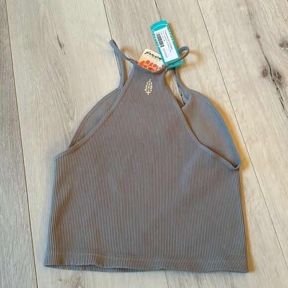 FP Movement by Free People Cropped Run Performance Tank Top-Women's M Grey Nwt - Picture 7 of 7